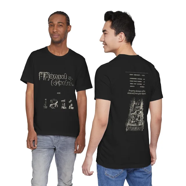 Property damage will be deducted from your deposit. — Hänsel und Gretel (Kinder- und Hausmärchen, KHM 15) design printed on a t-shirt